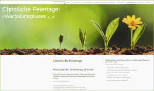 Christliche Feiertage kurz und verständlich auf christliche-werte.ch erklärt