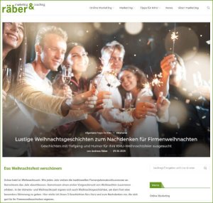 Lustige Weihnachtsgeschichten zum Nachdenken für Firmenweihnachten