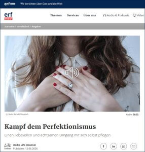 ERF-Medien.ch: Kampf dem Perfektionismus