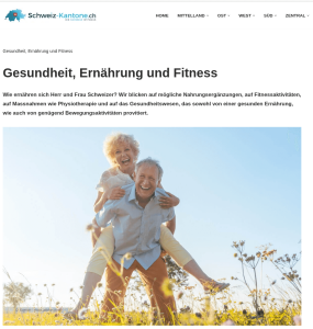 Fachartikel zu Themen wie Gesundheit, Ernährung und Fitness von Herr und Frau Schweizer