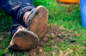 Fussabdrücke hinterlassen Spuren
