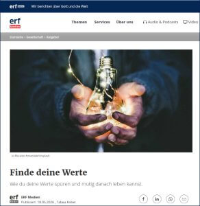 Podcast auf ERF-Medien.ch: Finde deine Werte