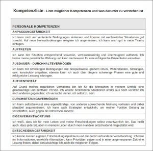 dji.de - Deutsches Jugendinstitut: Kompetenzliste - Liste möglicher Kompetenzen